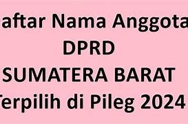 Daftar Anggota Dprd Provinsi Sumut Terpilih 2024